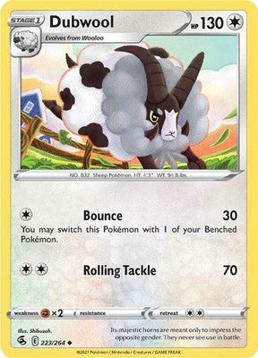Dubwool 223/264 SWSH08: Fusion Strike Pokémon TCG