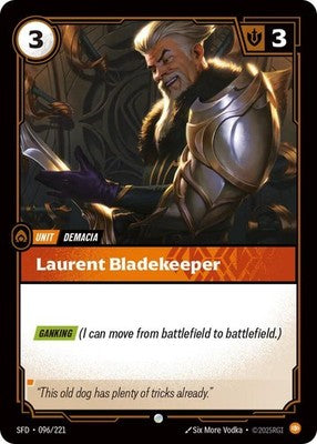 Laurent Bladekeeper 096/221 Spiritforged Foil Riftbound: League of Legends