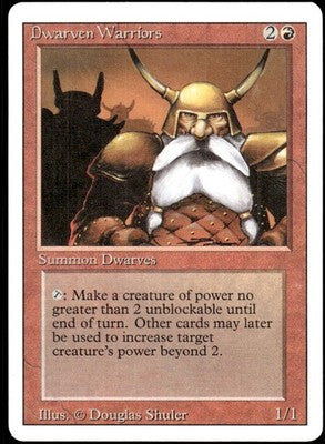 Dwarven Warriors Revised Edition C Magic: The Gathering Lightly Played