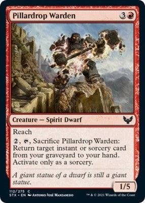 Pillardrop Warden STX 112 NM Magic: The Gathering