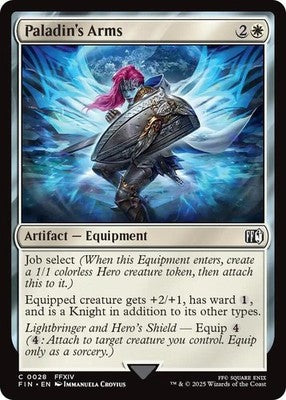 Paladin's Arms FIN 28 Foil NM Magic: The Gathering
