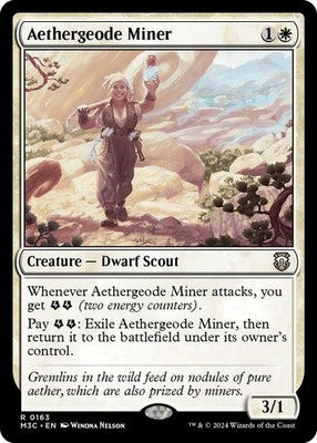 Aethergeode Miner M3C 163 NM Magic: The Gathering
