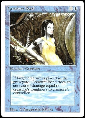 Creature Bond Revised Edition C Magic: The Gathering Lightly Played