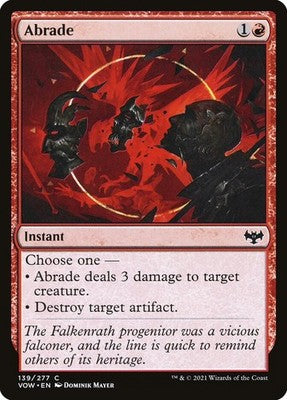 Abrade VOW 139 NM Magic: The Gathering