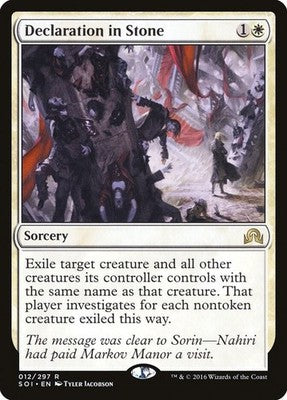 Declaration in Stone SOI 12 NM Magic: The Gathering