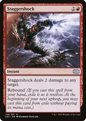 Staggershock 2X2 125 NM Magic: The Gathering