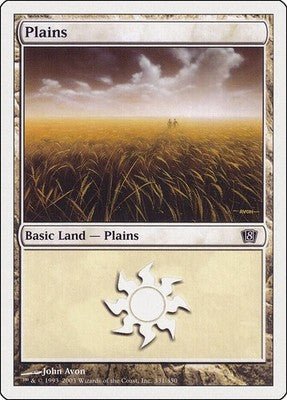 Plains 8ED 331 LP Magic: The Gathering