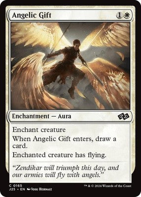 Angelic Gift J25 165 NM Magic: The Gathering