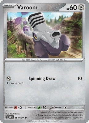 Varoom 154/197 SV03: Obsidian Flames Pokémon TCG