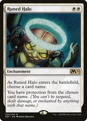 Runed Halo M21 32 NM Magic: The Gathering