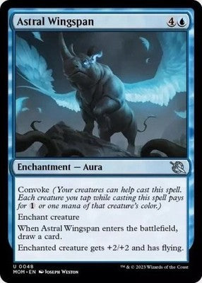 Astral Wingspan MOM 48 NM Magic: The Gathering