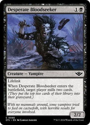 Desperate Bloodseeker OTJ 86 Foil NM Magic: The Gathering