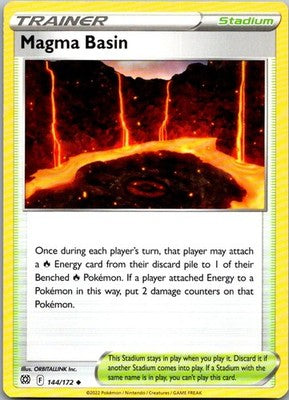 Magma Basin 144/172 Uncommon Brilliant Stars Pokemon Lightly Played