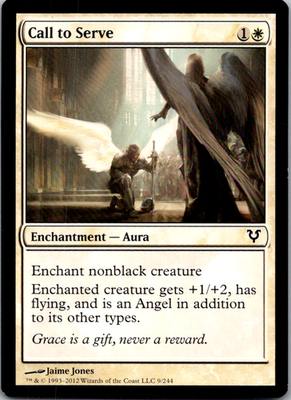 Call to Serve Avacyn Restored 9 C Magic: The Gathering Near Mint