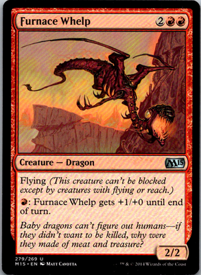 Furnace Whelp Magic 2015 (M15) 279 U Magic: The Gathering Near Mint