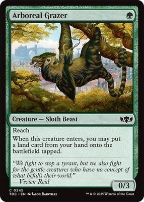 Arboreal Grazer TDC 245 NM Magic: The Gathering