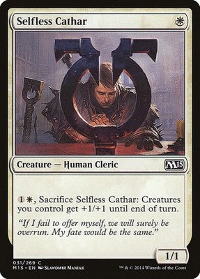 Selfless Cathar M15 31 NM Magic: The Gathering