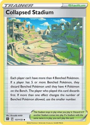 Collapsed Stadium 137/172 SWSH09: Brilliant Stars Pokémon TCG