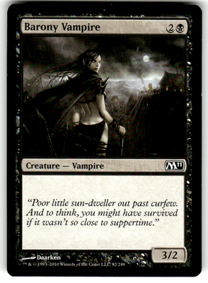 Barony Vampire Magic 2011 (M11) 82 C Magic: The Gathering Lightly Played