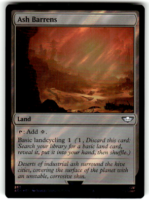 Ash Barrens (Surge Foil) Universes Beyond: Warhammer 40,000 265 U Foil Near Mint