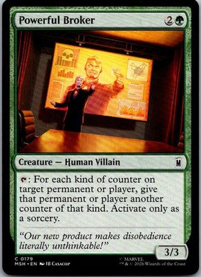 Powerful Broker 179 Common Marvel Super Heroes Magic: The Gathering Near Mint