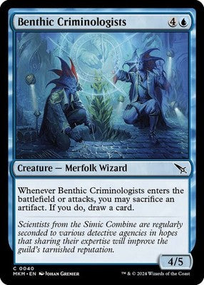 Benthic Criminologists MKM 40 NM Magic: The Gathering
