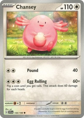 Chansey 144/198 SV01: Scarlet & Violet Base Set Reverse Holofoil Pokémon TCG