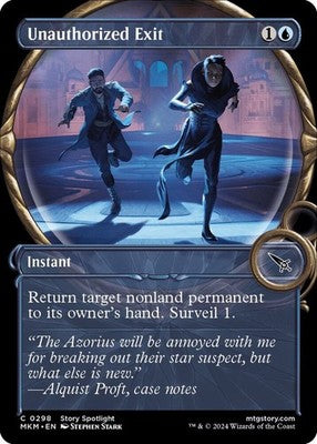 Unauthorized Exit MKM 298 Foil NM Magic: The Gathering
