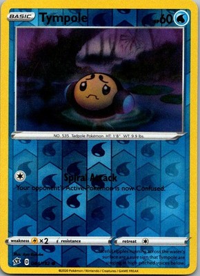 Tympole 044/192 Common Rebel Clash Pokemon Reverse Holo Near Mint