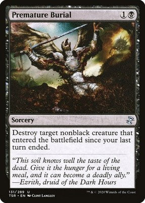 Premature Burial TSR 131 NM Magic: The Gathering