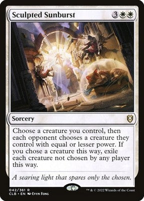 Sculpted Sunburst CLB 42 NM Magic: The Gathering