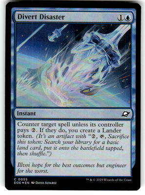 Divert Disaster Edge of Eternities 55 C Foil Magic: The Gathering Near Mint