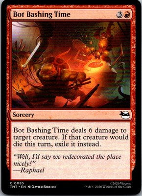 Bot Bashing Time 0085 Teenage Mutant Ninja Turtles Magic: The Gathering NM