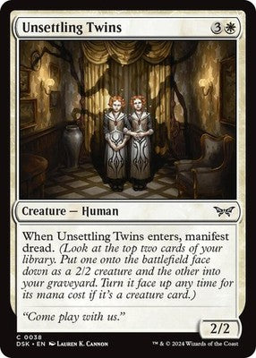 Unsettling Twins DSK 38 Foil NM Magic: The Gathering