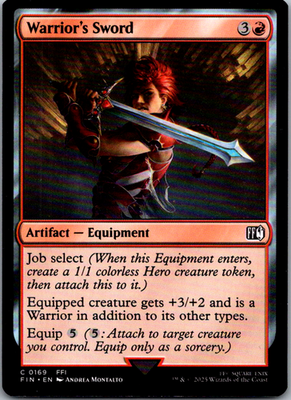 Warrior's Sword FINAL FANTASY 169 C Magic: The Gathering Near Mint