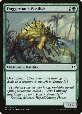 Daggerback Basilisk DDP 11 NM Magic: The Gathering