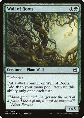 Wall of Roots IMA 190 NM Magic: The Gathering