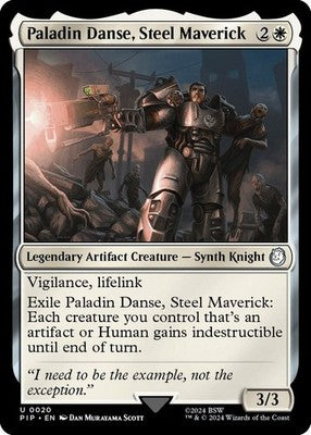Paladin Danse, Steel Maverick PIP 20 NM Magic: The Gathering