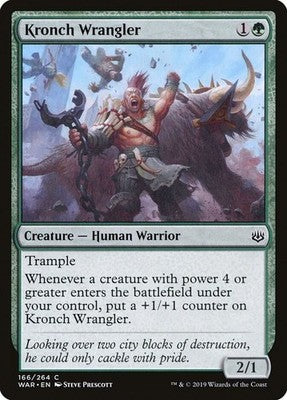 Kronch Wrangler WAR 166 NM Magic: The Gathering