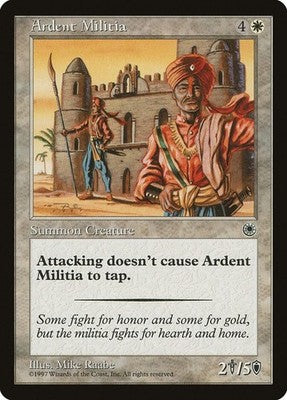 Ardent Militia POR 4 LP Magic: The Gathering
