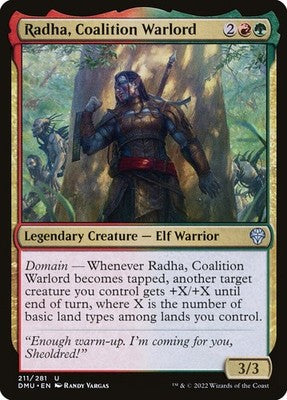 Radha, Coalition Warlord DMU 211 NM Magic: The Gathering