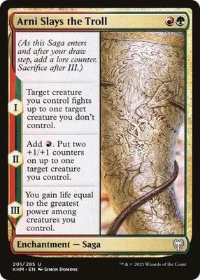 Arni Slays the Troll KHM 201 NM Magic: The Gathering