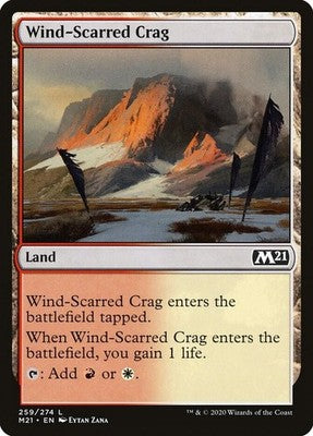 Wind-Scarred Crag M21 259 NM Magic: The Gathering