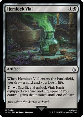 Hemlock Vial ACR 26 NM Magic: The Gathering