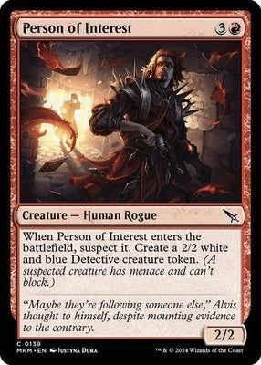 Person of Interest MKM 139 NM Magic: The Gathering