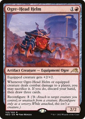 Ogre-Head Helm NEO 155 NM Magic: The Gathering