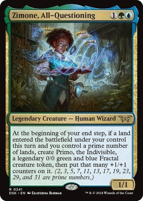 Zimone, All-Questioning DSK 241 NM Magic: The Gathering