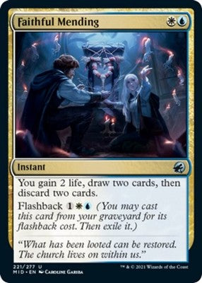 Faithful Mending MID 221 NM Magic: The Gathering