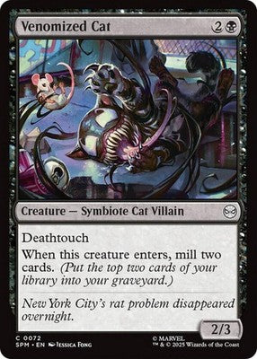 Venomized Cat SPM 72 NM Magic: The Gathering