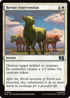 Bovine Intervention MSC 123 NM Magic: The Gathering